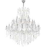 Maria Theresa Chrome Up Chandelier with Crystals