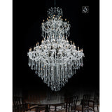 Maria Theresa Chrome Up Chandelier with Crystals