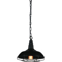 Morgan 1 Light Black Down Mini Pendant