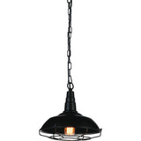 Morgan 1 Light Black Down Mini Pendant