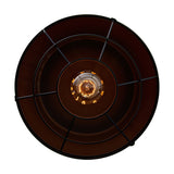 Morgan 1 Light Black Down Mini Pendant