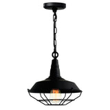 Morgan 1 Light Black Down Mini Pendant