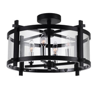 Miette 4 Light 18in Cage Flush Mount