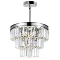 Weiss Chrome Down Chandelier