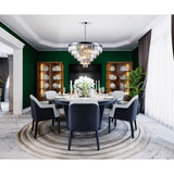 Weiss Chrome Down Chandelier