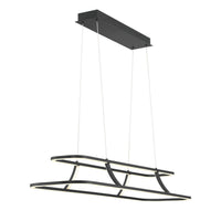 Cadoux Chandelier 44 Inch Black by Eurofase