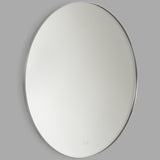 Cadre Round Mirror Medium Brushed Nickel  By Generation Lighting  - Side View2