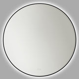 Cadre Round Mirror Medium Midnight Black By Generation Lighting  