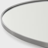 Cadre Round Mirror Small Brushed Nickel By Generation Lighting - Detailed View6