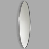 Cadre Round Mirror Small Brushed Nickel By Generation Lighting - Side View3