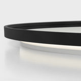 Cadre Round Mirror Small Midnight Black By Generation Lighting  - Detailed View3