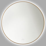 Cadre Round Mirror Small Satin Brass By Generation Lighting