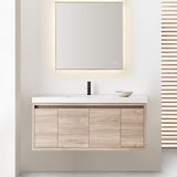 Cadre Square Mirror Small Satin Brass By Generation Lighting - Lifestyle View2