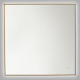 Cadre Square Mirror Small Satin Brass By Generation Lighting