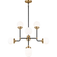Cafe Chandelier — 32", Satin Brass