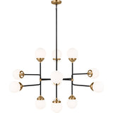 Cafe Chandelier — 47", Satin Brass