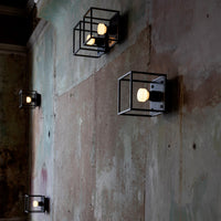 Caged Wall Sconce Small Black By Buster And Punch Lifestyle View