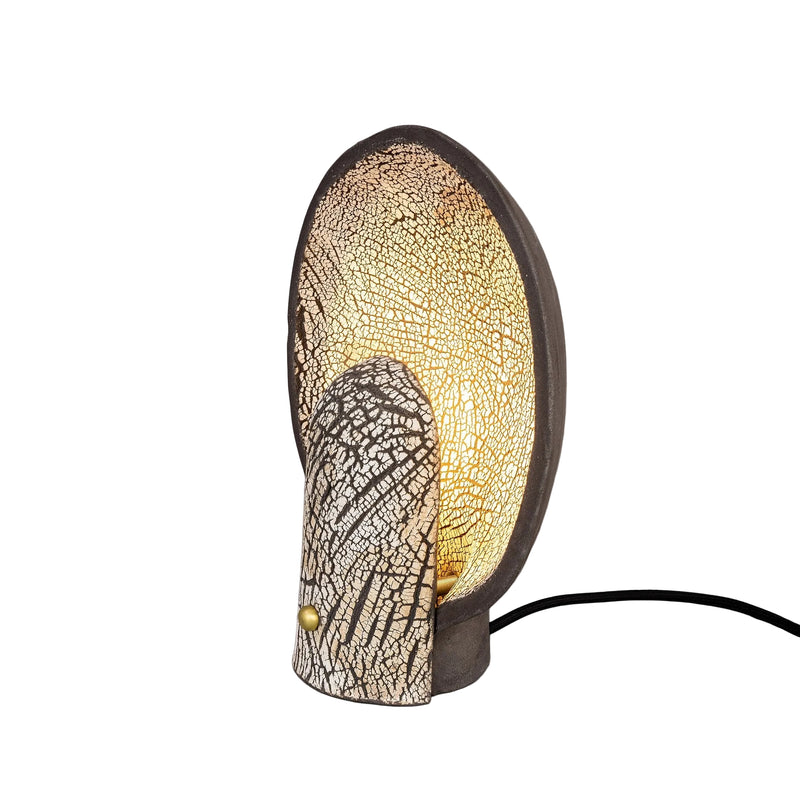 Cagliari Scoop Table Lamp - Black Clay