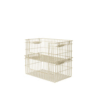 Cala Open Stackable Basket, Set of 2 - Cashmere