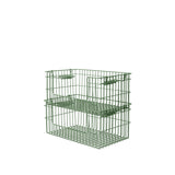 Cala Open Stackable Basket, Set of 2 - Verdant Green