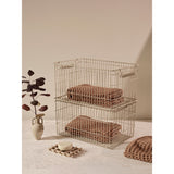 Cala Stackable Baskets, Set of 2 - Cashmere