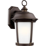 Calder Outdoor Wall Lantern — 16.5 Inch, Antique Bronze