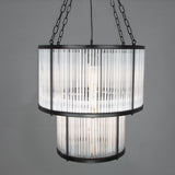 Caledon Two-Tier Chandelier - Matte Black
