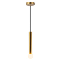 Calla Pendant — Brushed Gold