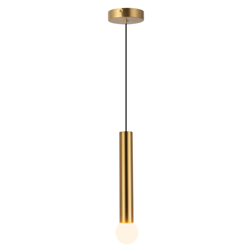Calla Pendant — Brushed Gold
