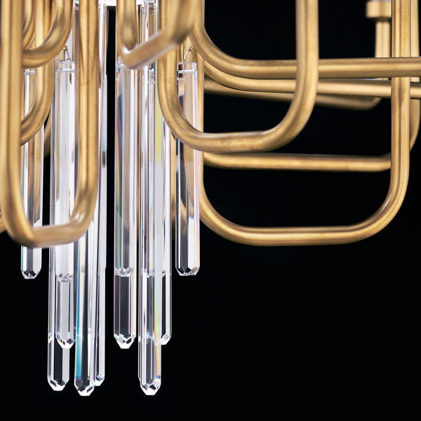 Calliope Chandelier Small Soft Gold By Schonbek Detailed View