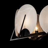 Callisto 7-Light Pendant detail in Black, by Hubbardton Forge