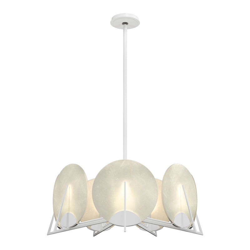 Callisto 7-Light Pendant in White by Hubbardton Forge