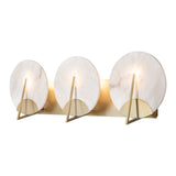 Callisto Vanity Light, shown in Modern Brass, by Hubbardton Forge