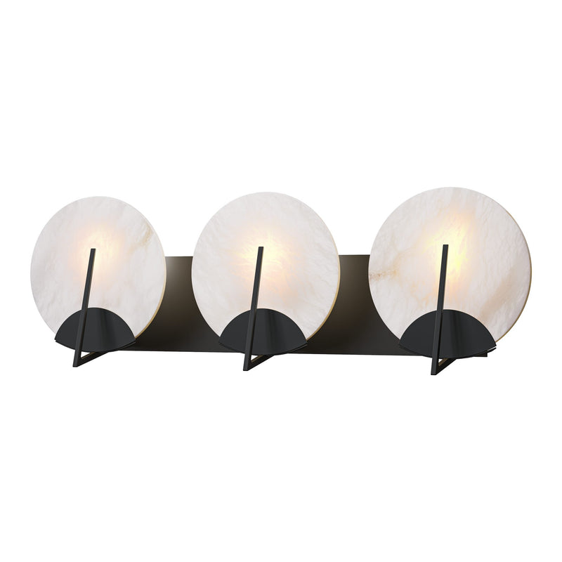 Callisto Vanity Light in Black by Hubbardton Forge