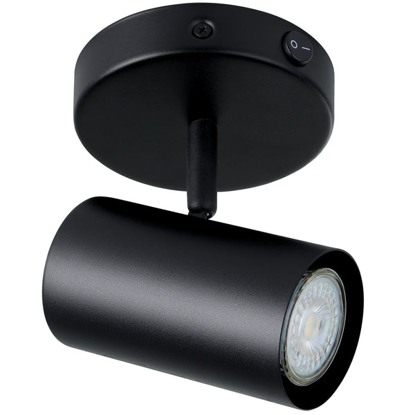 Calloway Wall/Ceiling Spot Light Black By Eglo