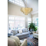 Calmeilles Chandelier Brass by Eglo - lifestyle room setting