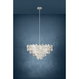Calmeilles Chandelier Chrome by Eglo - lifestyle room setting