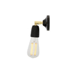 Caltra Wall Light - Black & Brass