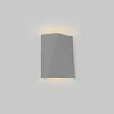 Calx Outdoor Wall Sconce by Cerno - Matte Grey, up and downlight, side view