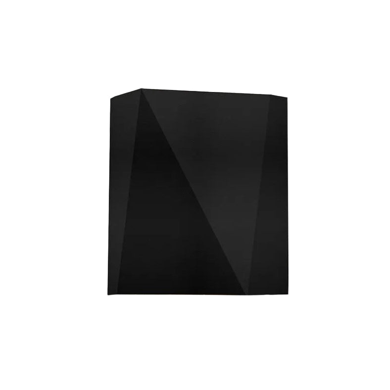 Calx Outdoor Wall Sconce by Cerno - Textured Black, up and downlight