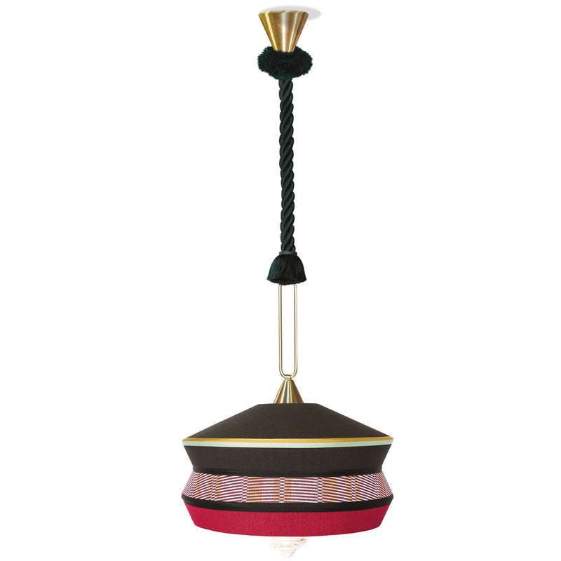 Calypso Antigua Pendant Light Black By Contradi