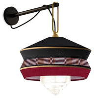 Calypso Antigua Wall Light Black By Contradi