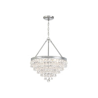 Calypso Crystal Basket Chandelier 20'' Polished Chrome Clear