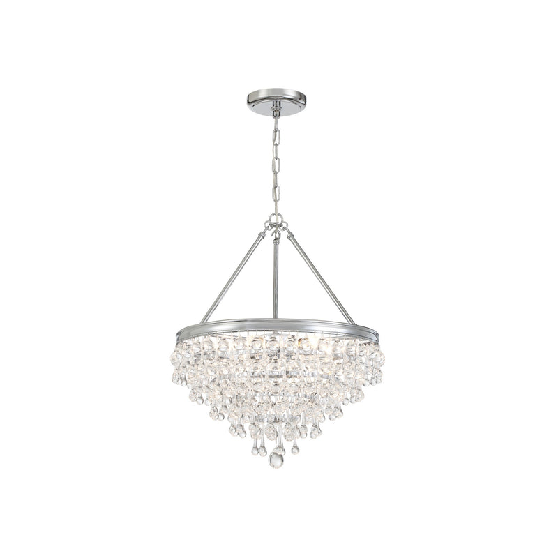 Calypso Crystal Basket Chandelier 20'' Polished Chrome Clear