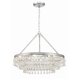 Calypso Crystal Basket Chandelier 25'' Polished Chrome Clear