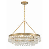 Calypso Crystal Basket Chandelier 25'' Vibrant Gold Clear