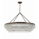 Calypso Crystal Basket Chandelier 40'' Vibrant Bronze Clear