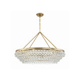 Calypso Crystal Basket Chandelier 40'' Vibrant Gold Clear