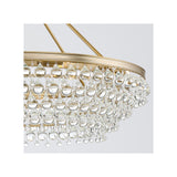 Calypso Crystal Basket Chandelier 40'' Vibrant Gold Clear