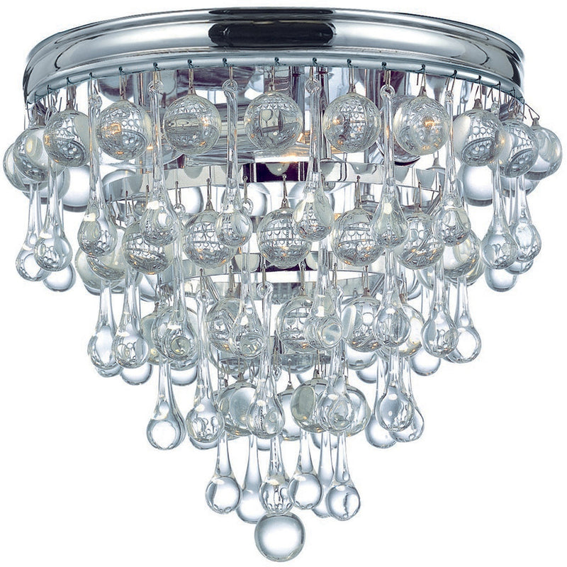 Calypso Flush Mount Polished Chromed By Crystorama